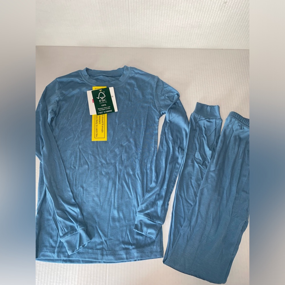 Cozy Blue Kids Pajama Set size 10Y